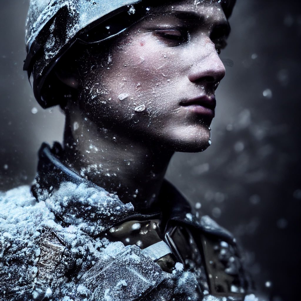 Soldier Portraits - Dystopian Blue